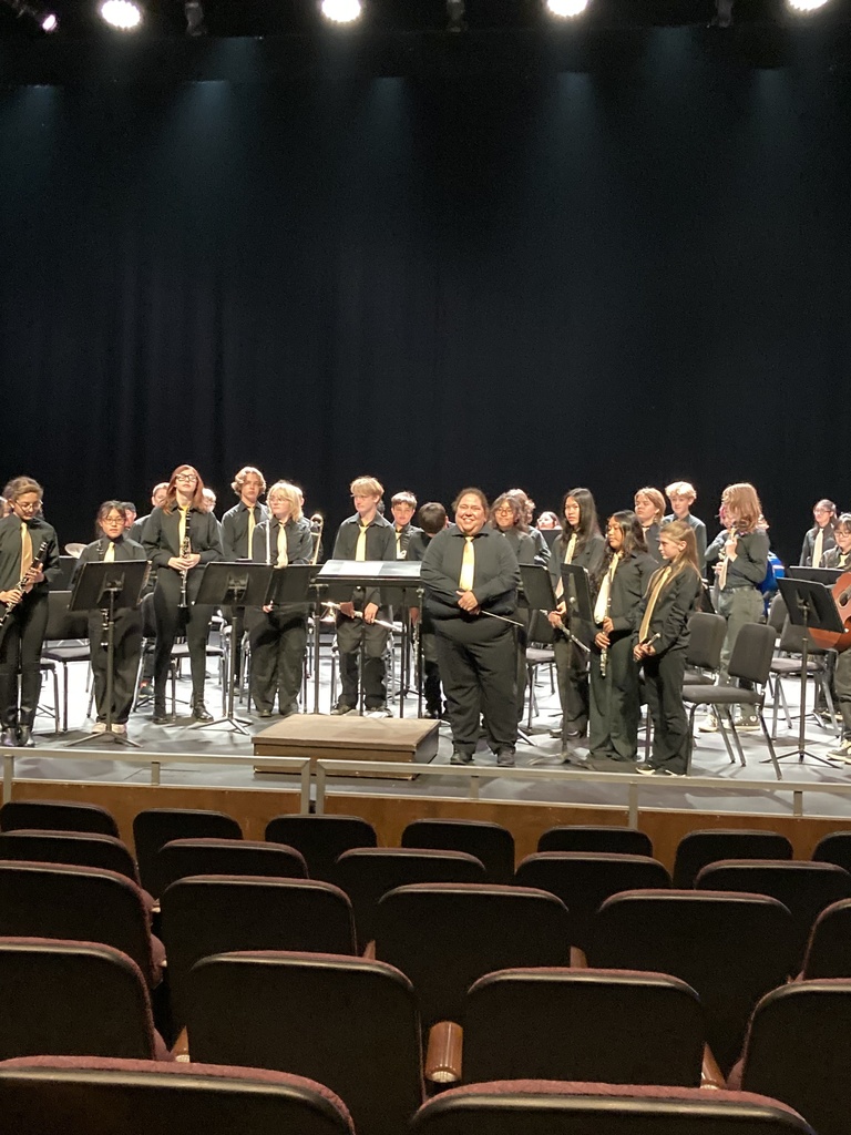 Band students on stage