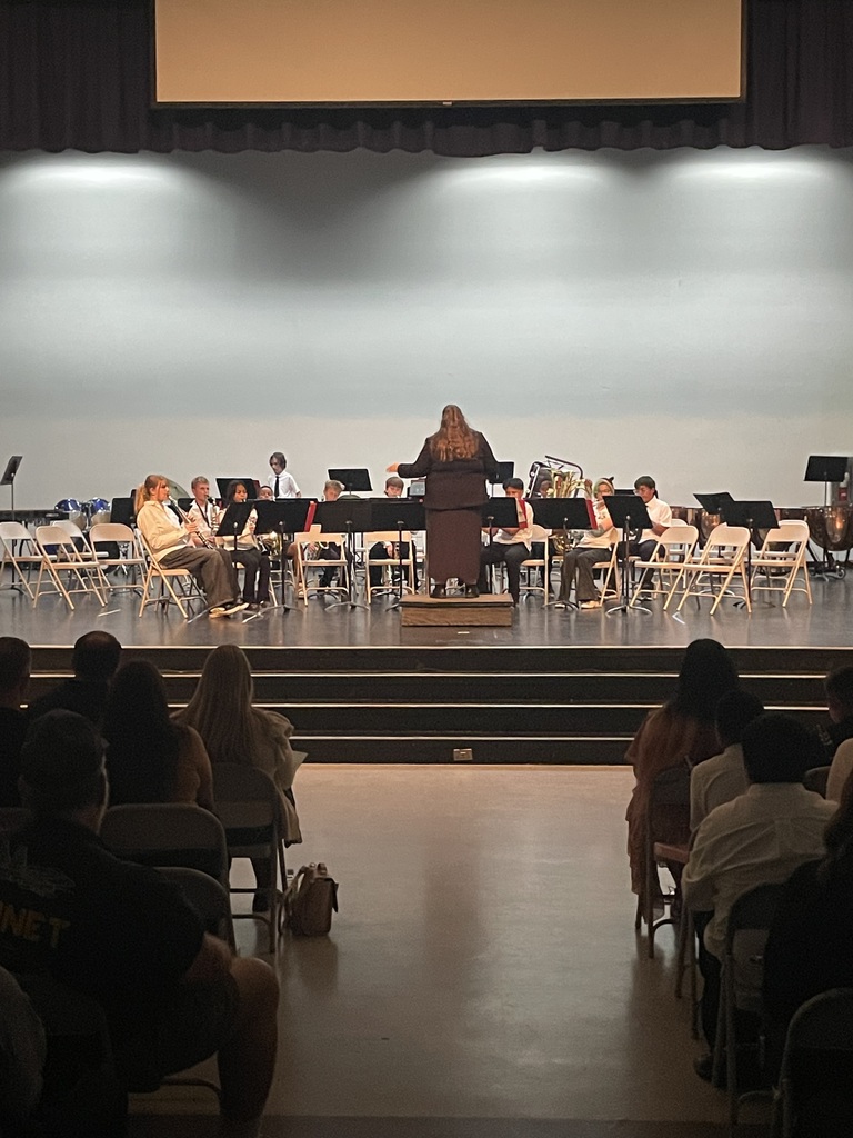 BVMS Begining Band on stage