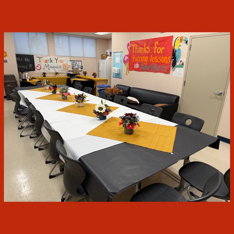Our decorated table has never looked so good