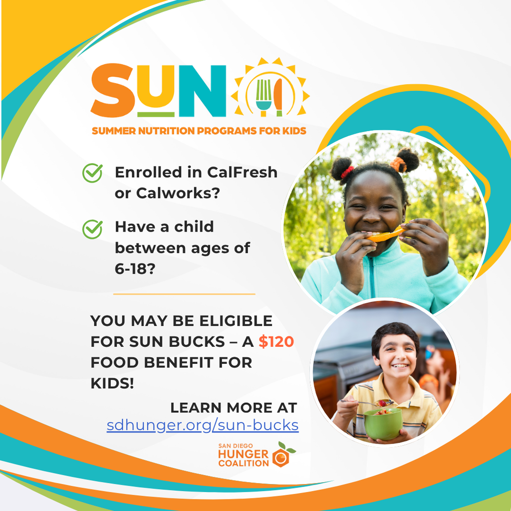 Sun-Summer Nutrition Programs for Kids flyer