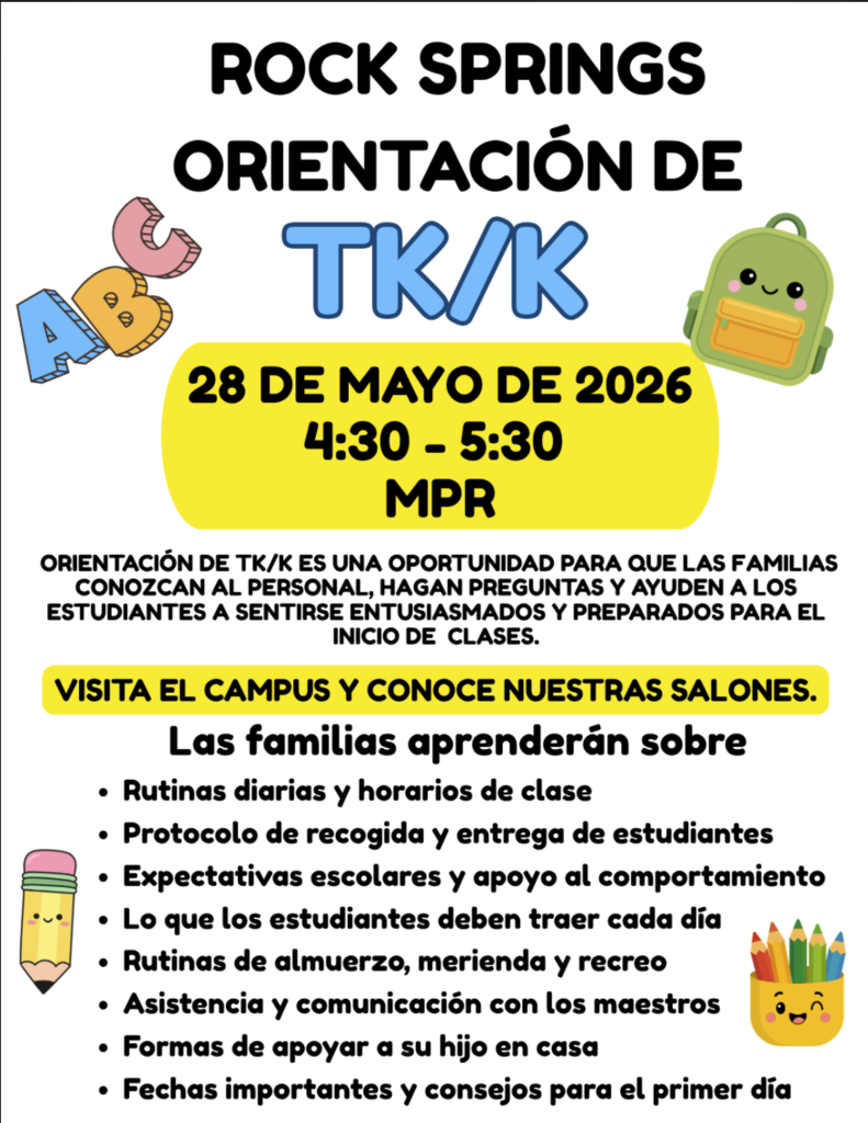 TK/K Orientation Flyer - SPN
