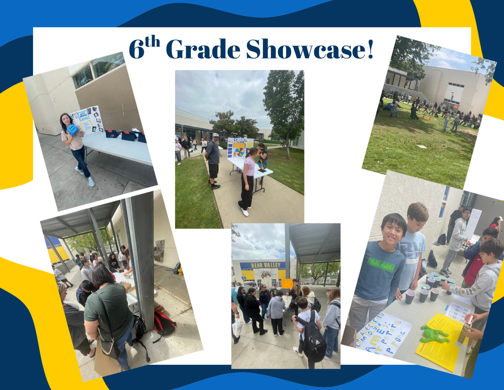 Pictureds of students and parents participating in the portfolio showcase