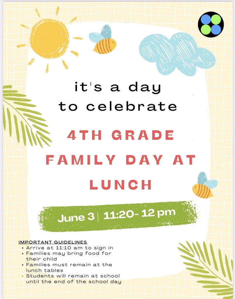 4th grade family day at lunch flyer 