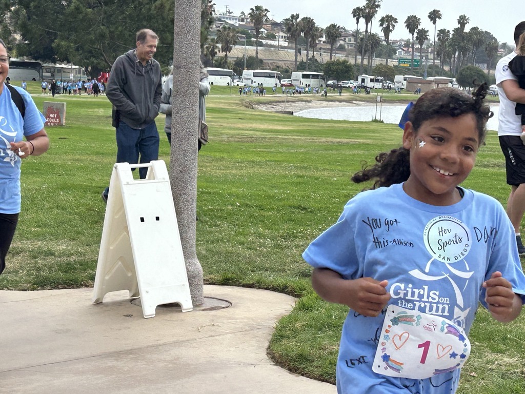 Student running the 5k