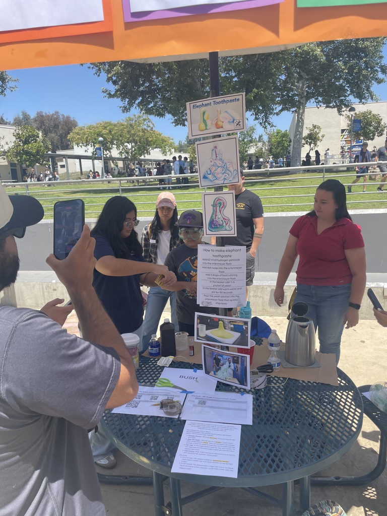 Students demonstrating activities