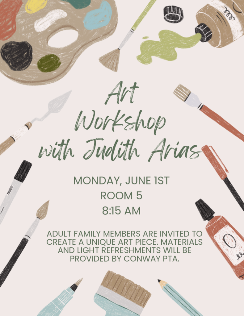 Conway Art workshop Flyer