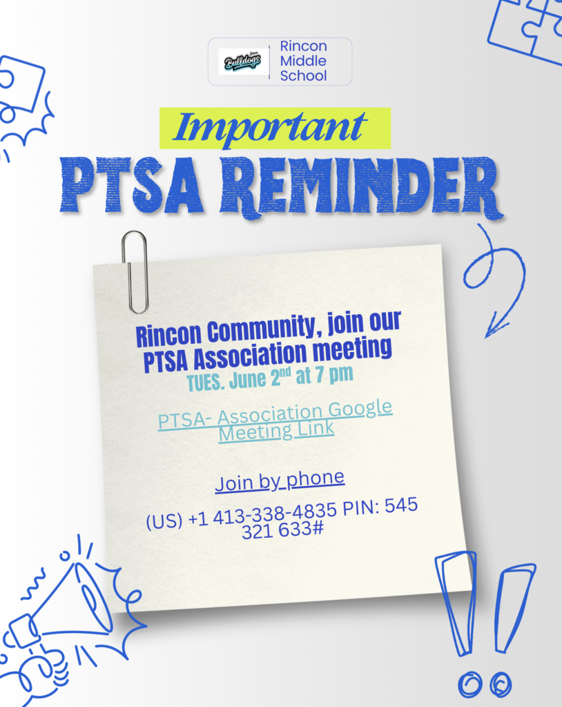 PTSA- ASSOCIATION MEETING REMINDER