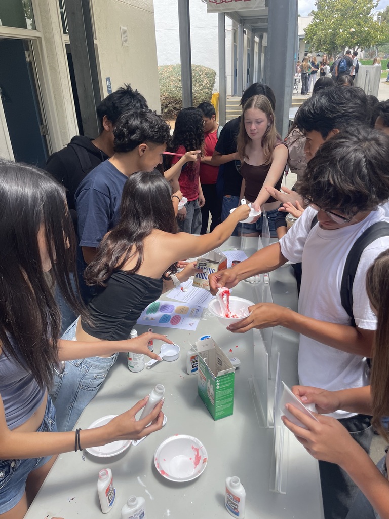 Students working on a project together