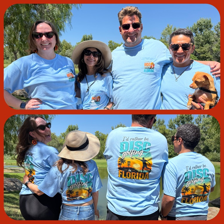 A collage of two photos of Group 3 (Sarah Millhoff-White, Olga Vadillo, Justin Armbruster, and Pedro Armbruster)