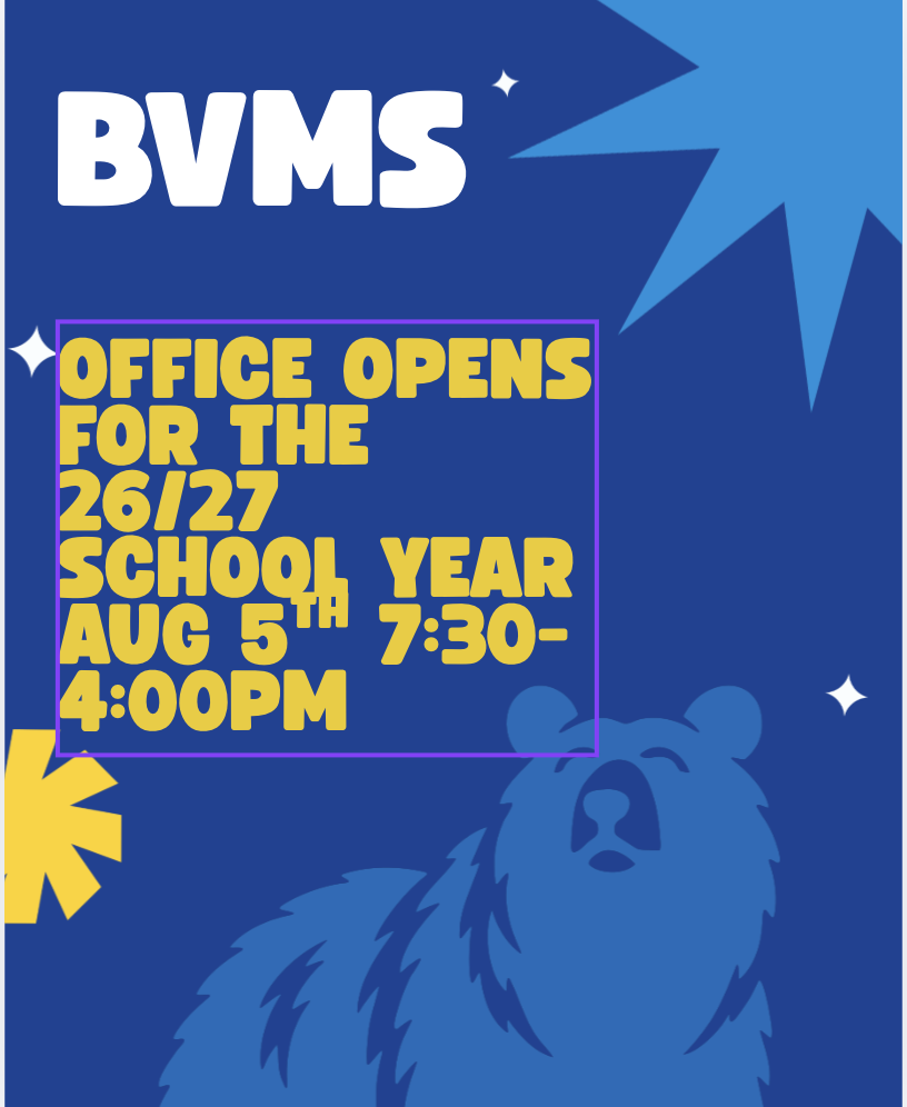 office opens to public aug 4th 7:30-4:00 PM