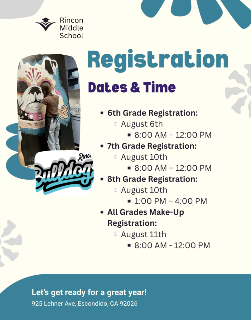 Registration Dates and Times 