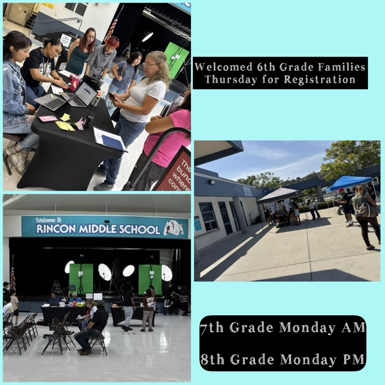 6th grade registration photo collage 