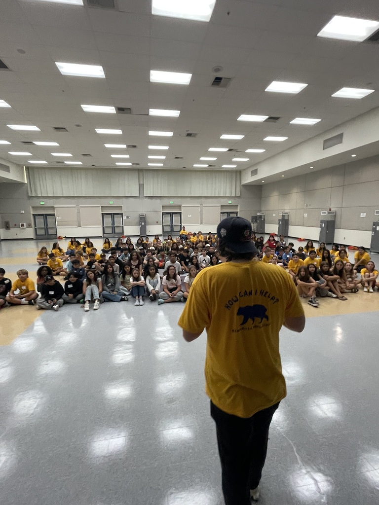Mr. Drew addressing students
