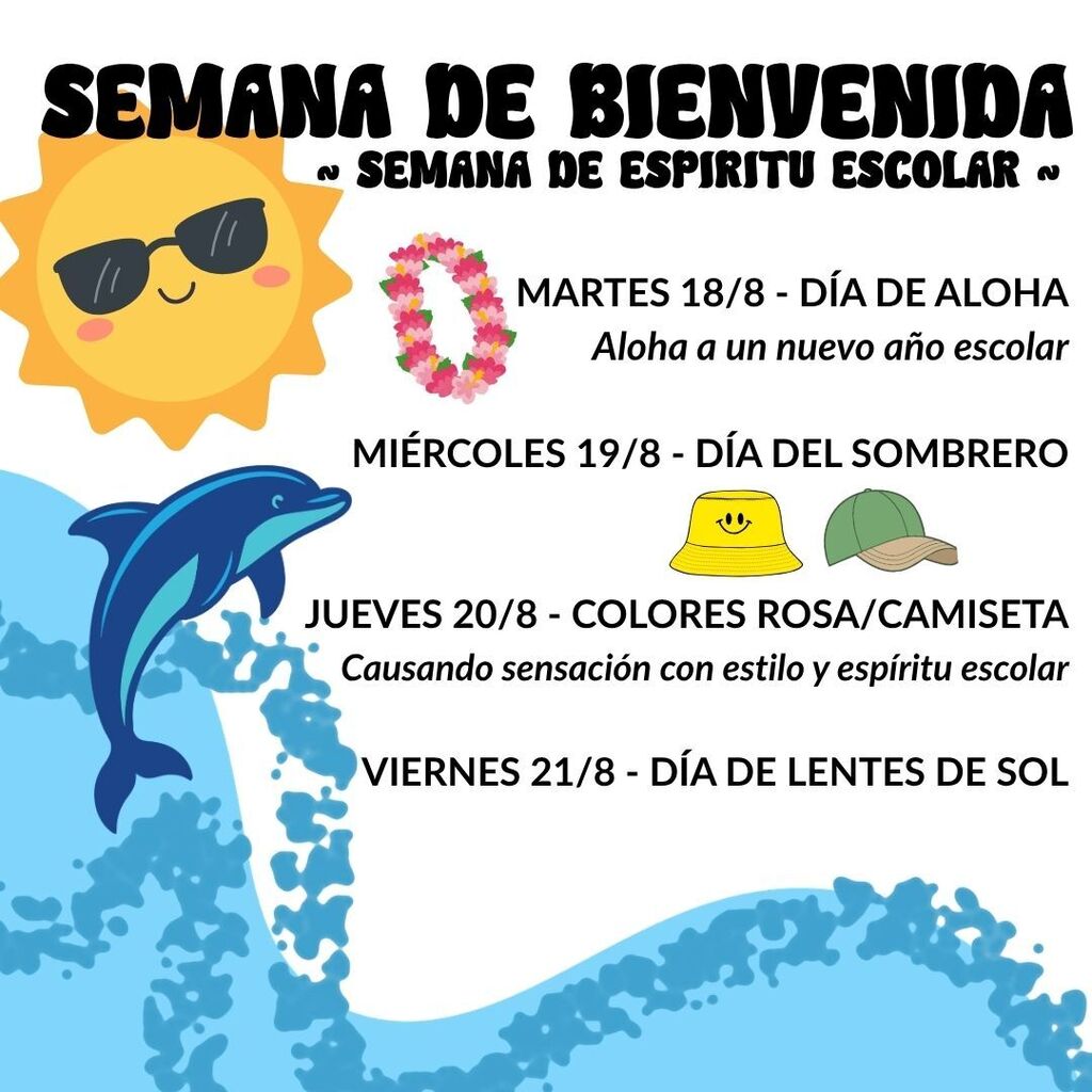 Spirit Week Flyer in Spanish