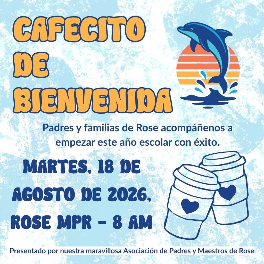 Welcome Back Coffee Flyer in Spanish