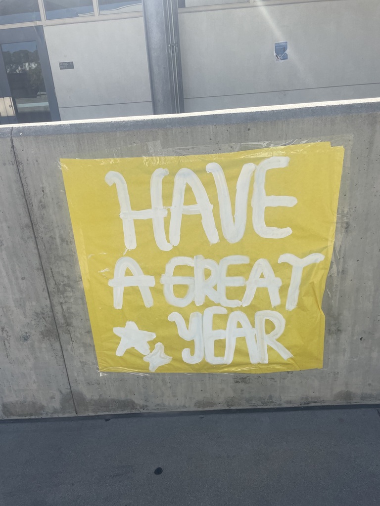 ASB created have a great year sign