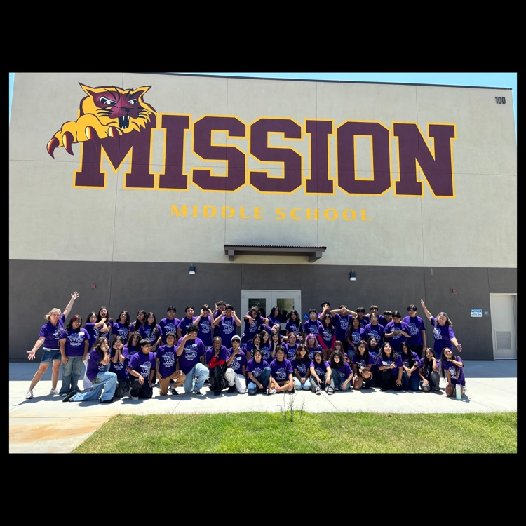 An outdoor group shot of this year’s 8th Grade WEB Leaders