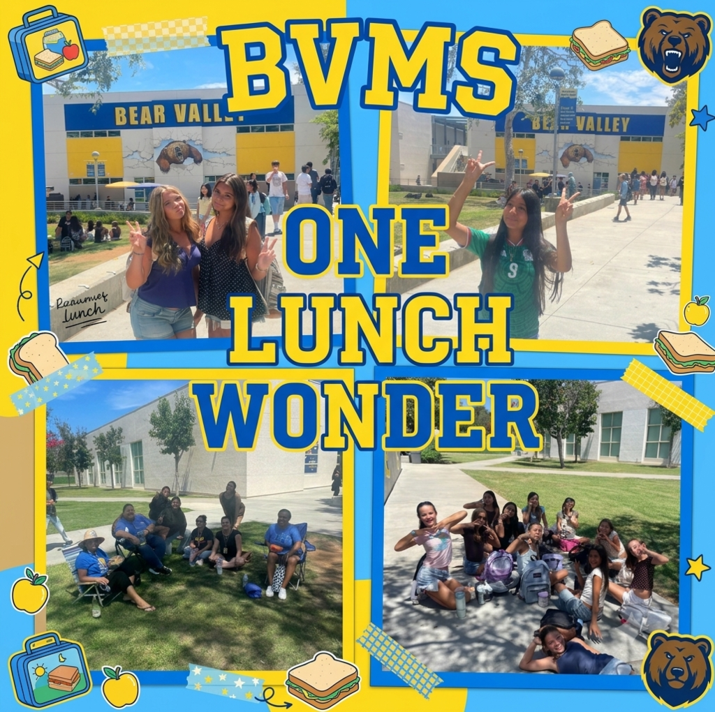 BVMS one lunch wonder pictures of students and staff