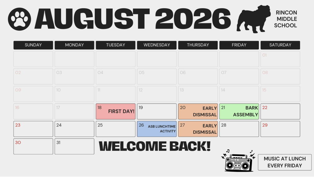 ASB MONTHLY CALENDAR FOR AUGUST 2026