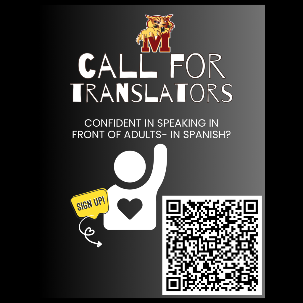 A flyer asking for translators for Mission’s Back-to-School Night 2026-2027