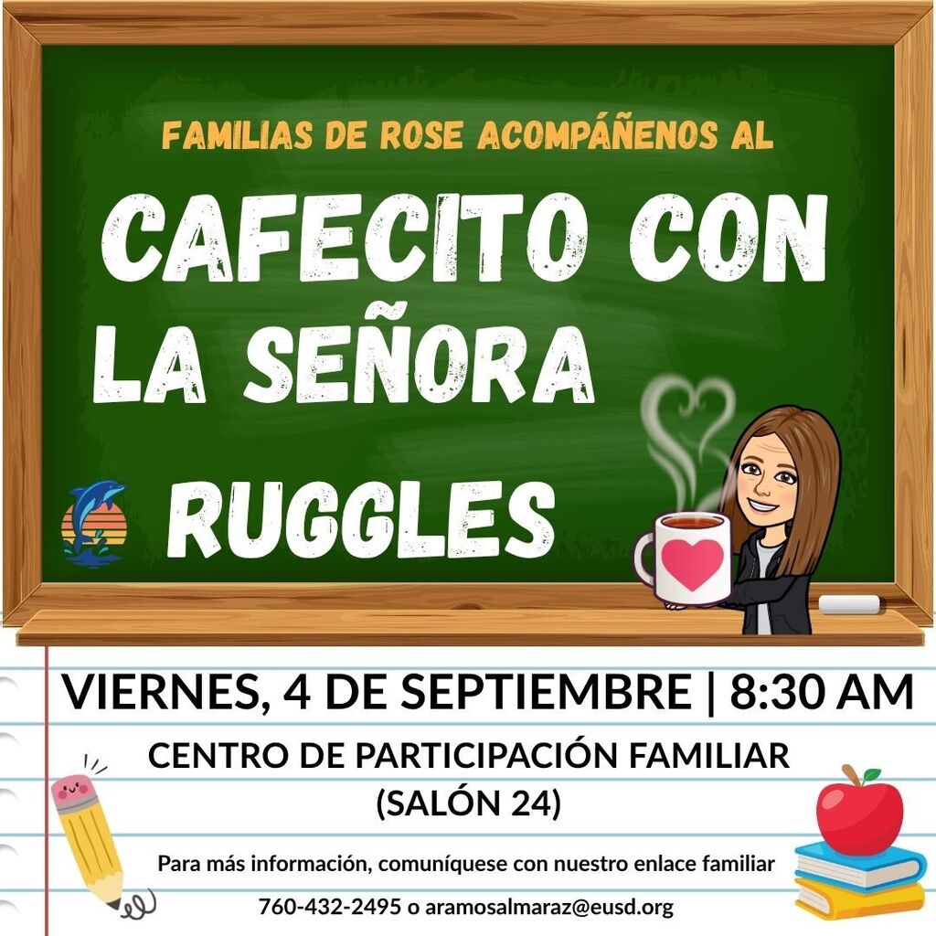 Coffee with the Principal Flyer Spanish