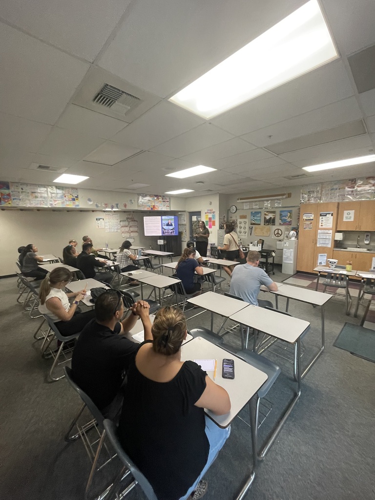 Teacher presenting to students