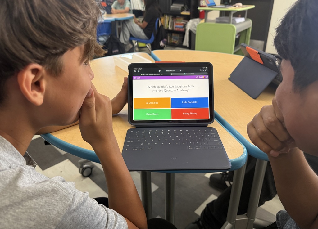 students taking a quiz