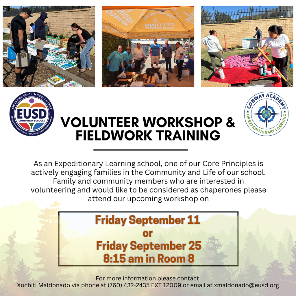 Volunteer Workshop and Fieldwork Training Flyer in English