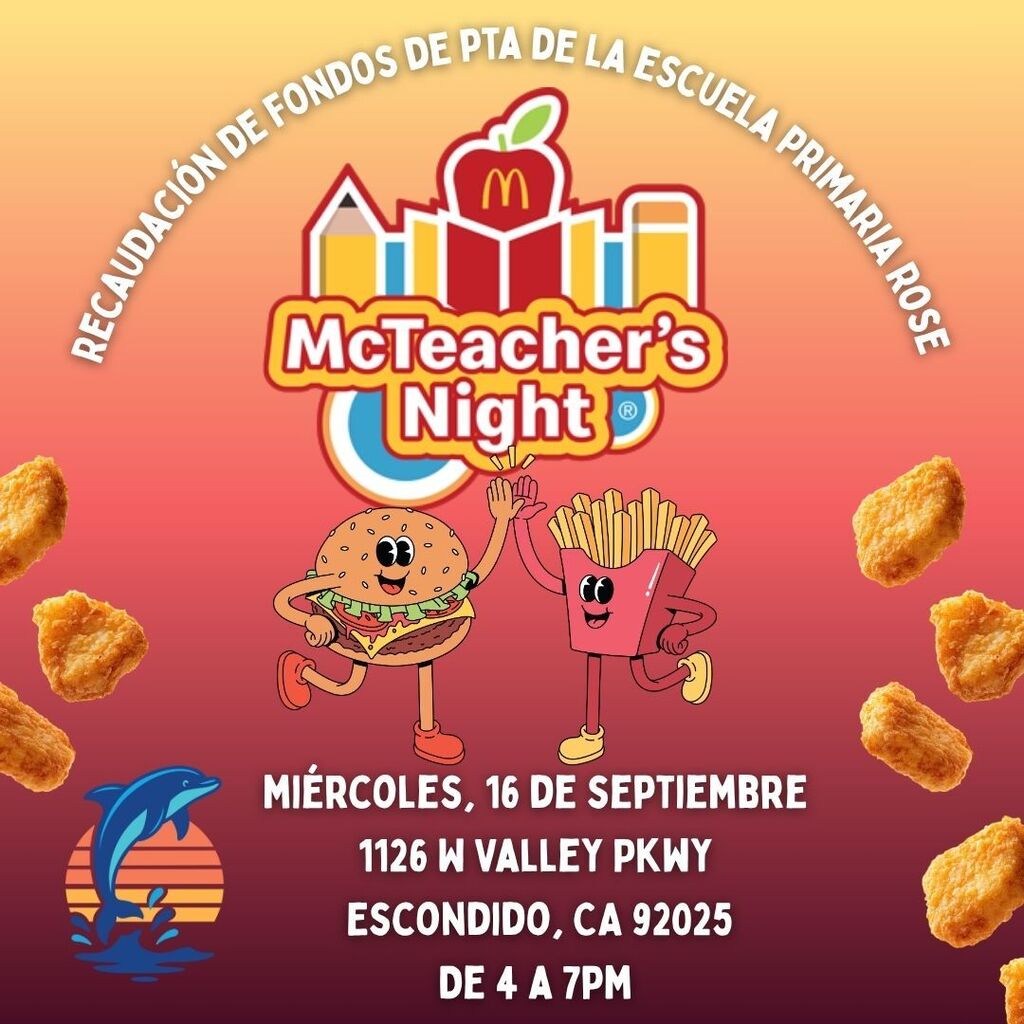PTA Restaurant Night Flyer in Spanish