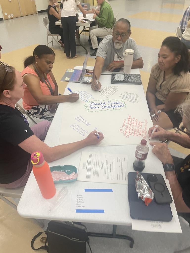 Teachers working together on a group project