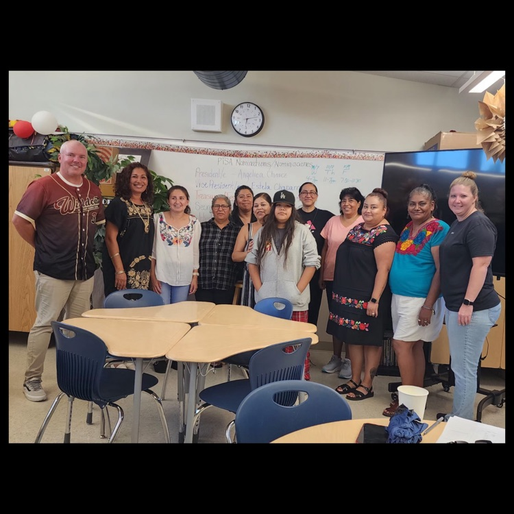 A group photo of our outgoing PTSA Board and our new incoming PTSA Board