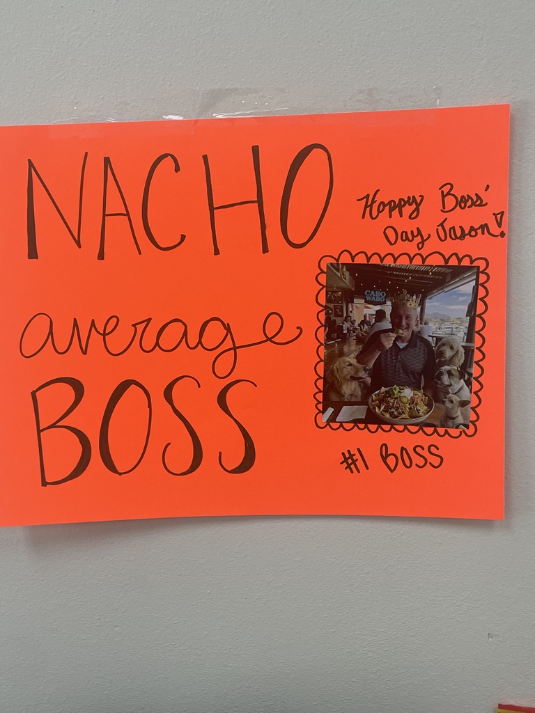Boss day poster saying not your average boss