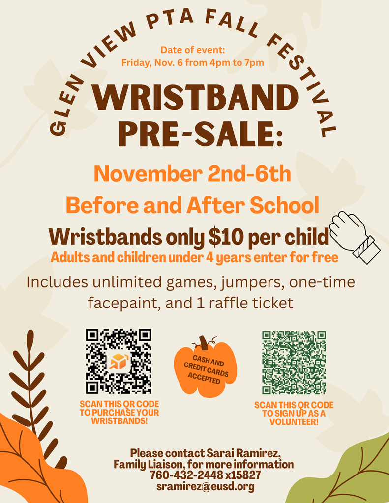 GV Fall Festival Ticket Pre Sale Flyer in English 