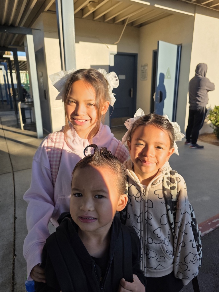 Three siblings with crazy hair 