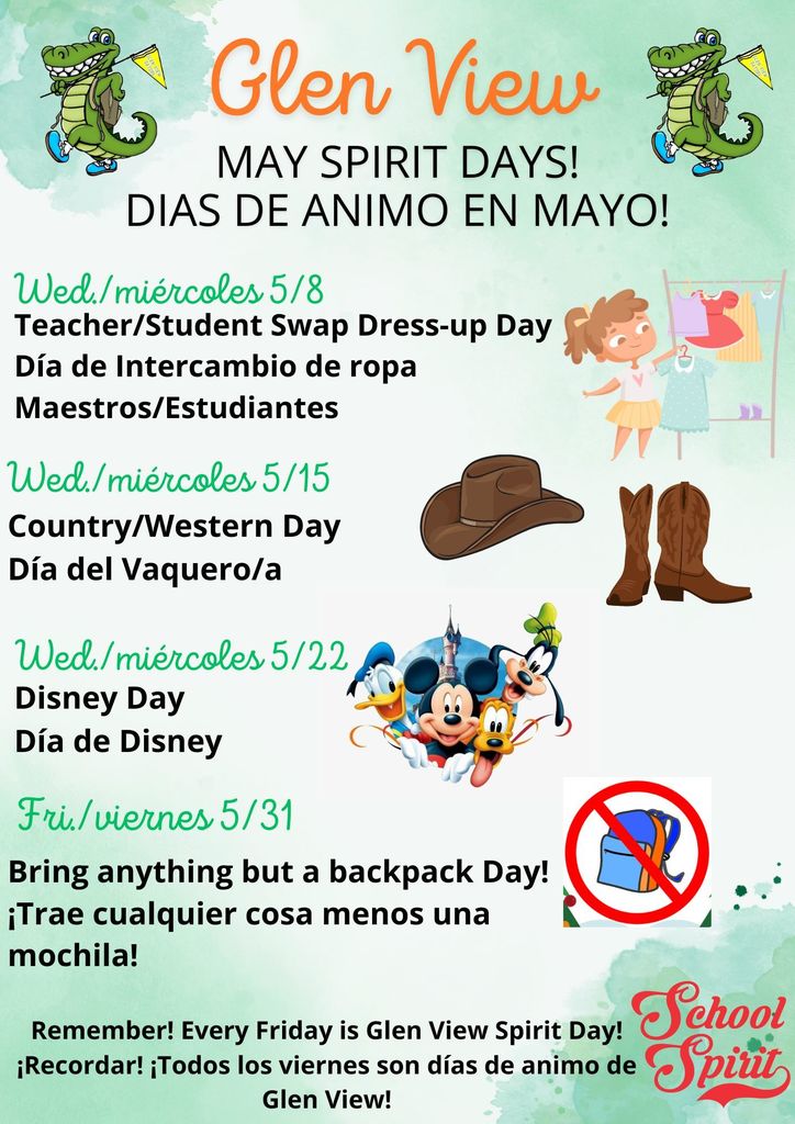 May Spirit Days!