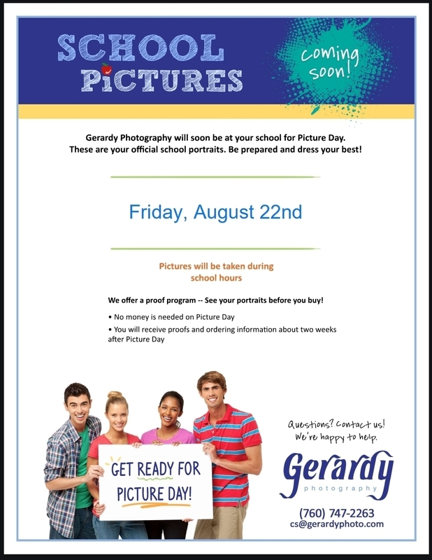 Flyer about School Picture Day 