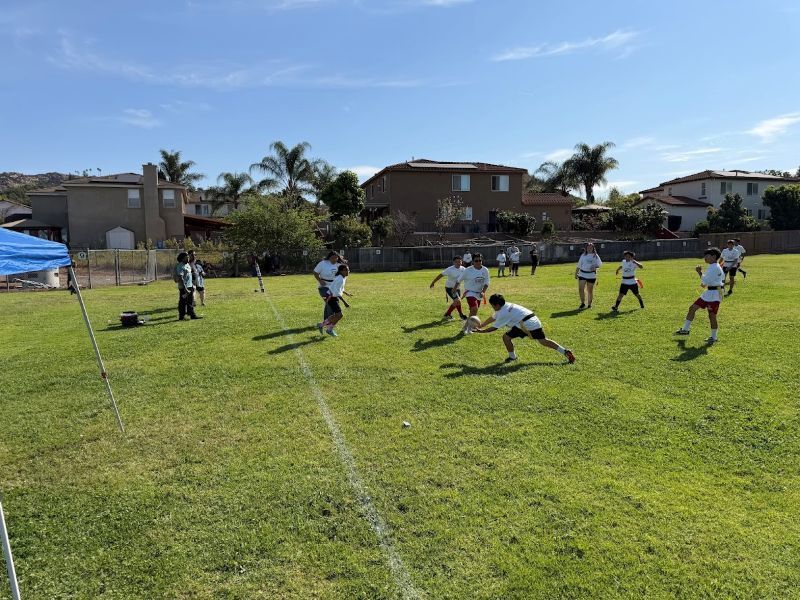 EUSD students participate in Flag Rugby.