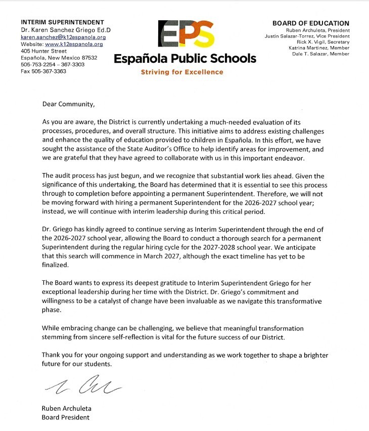 BOE Statement