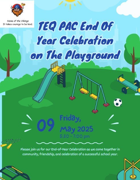 TEQ PAC End of Year Celebration Flyer