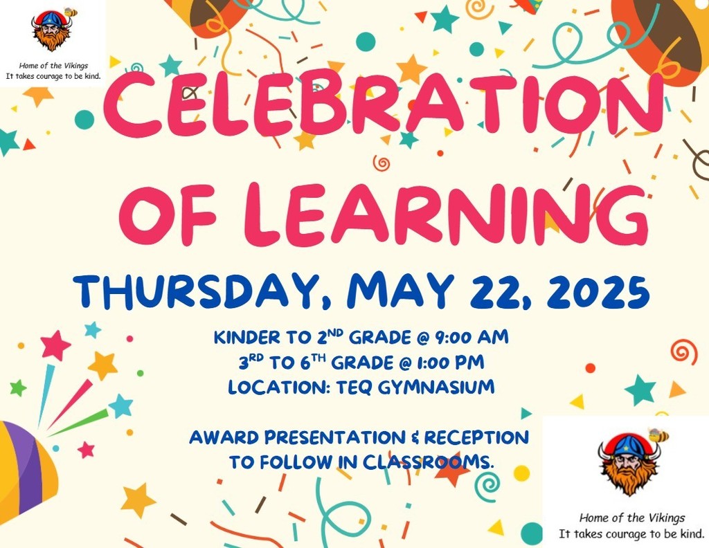 Celebration of Learning Flyer