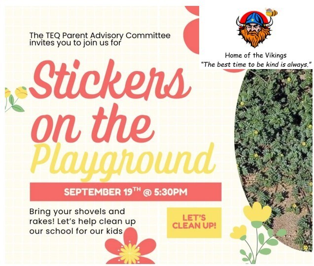 09 19 25 Stickers on the Playground Flyer
