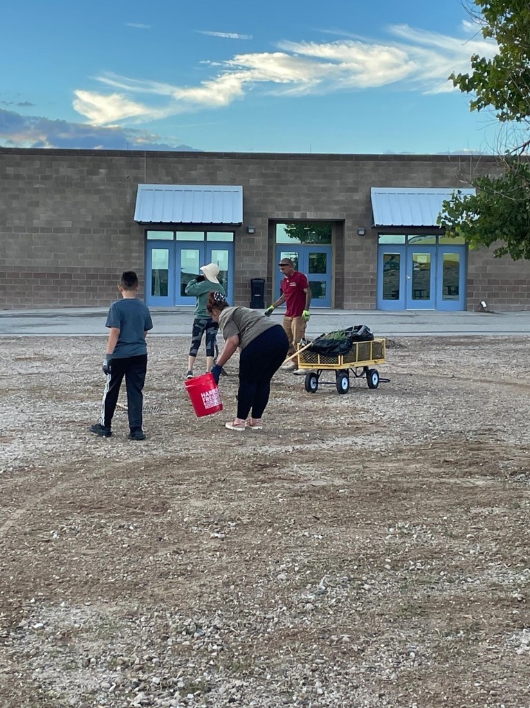 PAC Families Cleaning the Playground