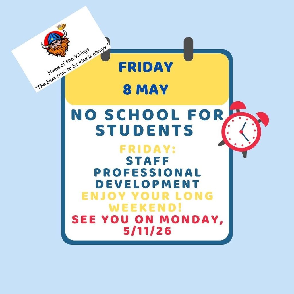 No School Flyer 5/8/26