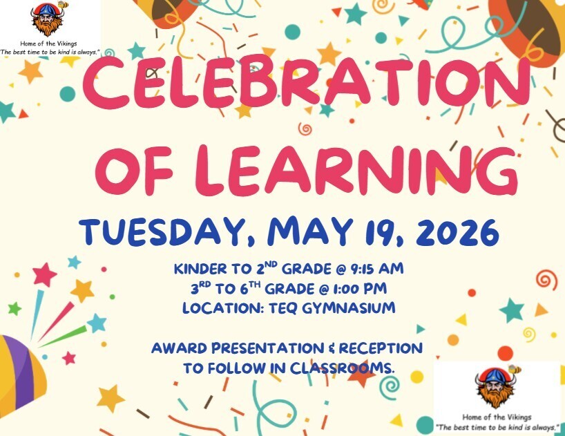 Celebration of Learning Flyer