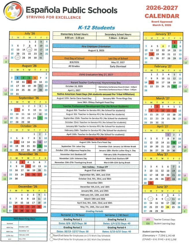 26 27 EPS Calendar