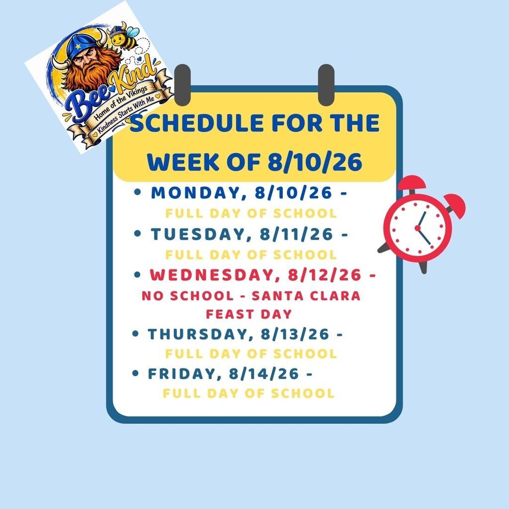 26 27 Schedule for the Week