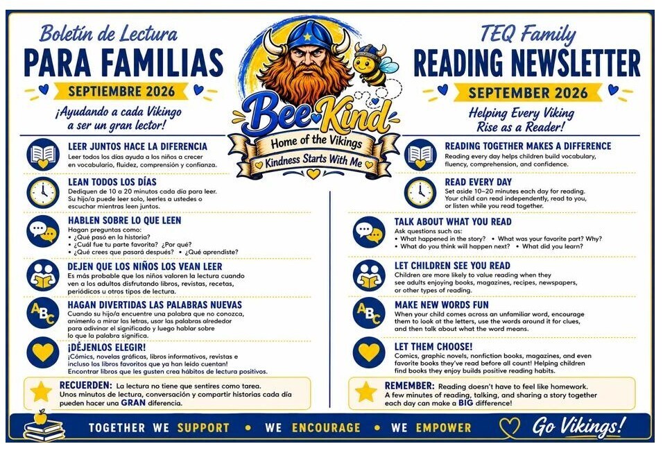 TEQ September Reading Newsletter