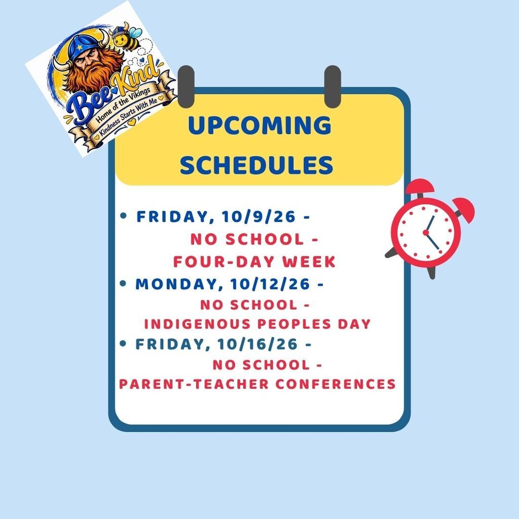 Upcoming Schedules Flyer