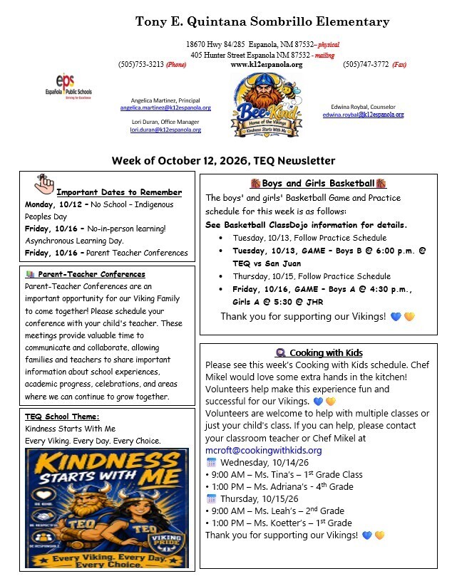 TEQ Newsletter