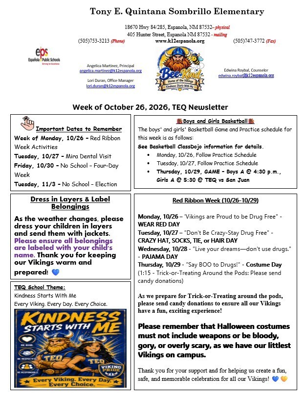 TEQ Newsletter